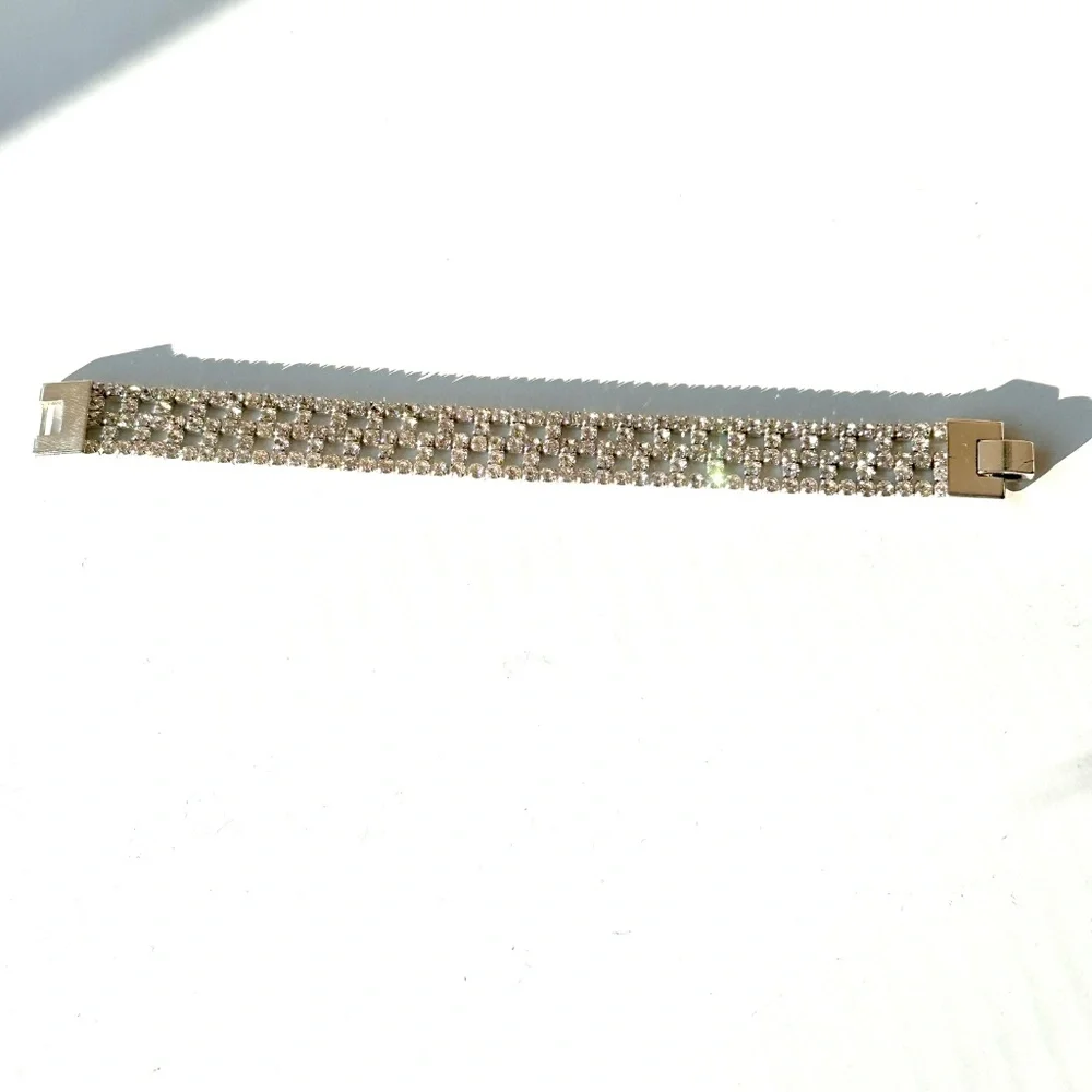 Rhinestone Bracelet | Silver-Tone - Picture 10 of 10